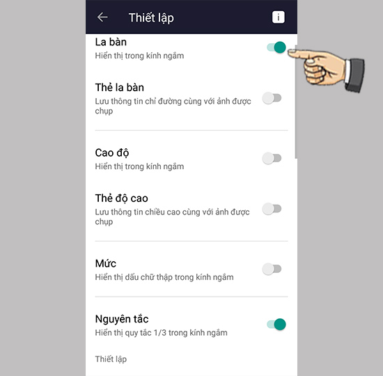 Kích hoạt tính năng